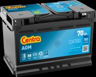 CK700 CENTRA - AKUMULATOR MICRO-HYBRID 70AH/760A 12V AGM278X175X190P+START&STOP CK720 zamiennik