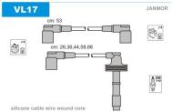 VLU17 JANMOR - PRZEWODY WYSOKIEGO NAPIĘCIA LINIA ECOLINE (EPDM), ZESTAW, RENAULT, VOLVO, 1991-2010