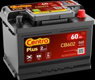 CB602 CENTRA - AKUMULATOR 60AH/540A +P 242X175X175 CENTRA PLUS + Z PRAWEJ