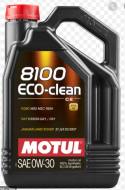 0W-30 5L 8100 ECO-CLEAN - OLEJ SILNIKOWY 0W-30 5L ECO-CLEAN C2 MOTUL WSS-M2C950-A