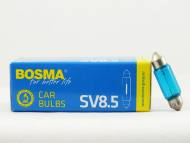 4575N BOSMA - ŻAR.RURKOWA 12V5W SV8,5 10X36 BLUE BOSMA