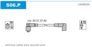 S06.P JANMOR - PRZEWODY WYSOKIEGO NAPIĘCIA LINIA PROLINE (SILICON), ZESTAW, FIAT CINQUECENTO/PANDA/SEICENTO, 91-08