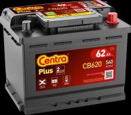 CB620 CENTRA - AKUMULATOR 62AH/540A +P 242X175X190 CENTRA PLUS PLUS Z PRAWEJ 242X175X190