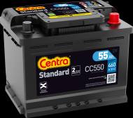 CC550 CENTRA - AKUMULATOR 55AH/460A +P 242X175X190 CENTRA STANDARD PLUS Z PRAWEJ 242X175X190
