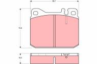 GDB1103 TRW - KLOCKI HAM. PRZEDNIE 