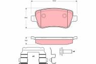 GDB1638 TRW - KLOCKI HAM. TYLNE FIAT CROMA (194) 1.9 D, 2.4 D MULTIJET 06/2005=>