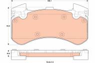 GDB1911 TRW - KLOCKI HAM. PRZEDNIE AUDI A6 10-