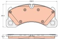 GDB1969 TRW - KLOCKI HAM. PORSCHE CAYENNE 10-