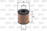 586540 VALEO - FILTR OLEJU WKLAD SMART FORTWO 0.8 DIESEL 1/2004->12/2006
