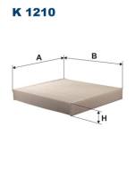 K1210 FILTR - FILTR KABINOWY DAIHATSU CHARADE II, LEXUS CT, GS, IS, SUBARU LEGACY IV, OUT