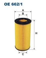 OE662/1 FILTR - FILTR OLEJU FORD FOCUS II, KUGA, MONDEO IV (07-), S-MAX, VOLVO C30, C70