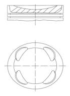 081PI00104000 MAHLE - TŁOK KPL. 