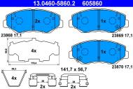 13.0460-5860.2 ATE - KLOCKI HAM. HONDA CR-V 02-06