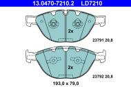 13.0470-7210.2 ATE - KLOCKI HAM. CERAMICZNE BMW 7 E65,E66 760 03-
