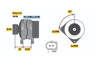 0124325013 BOSCH - ALTERNATOR