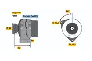 0986037970 BOSCH - ALTERNATOR 