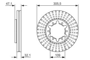 0986479359 BOSCH - TARCZA HAM. 