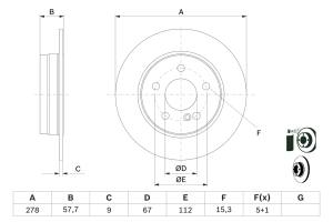 0986479409 BOSCH - TARCZA HAM. 