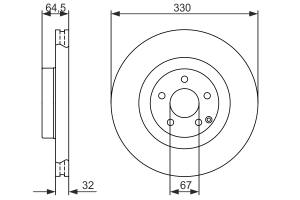 0986479415 BOSCH - TARCZA HAM. 