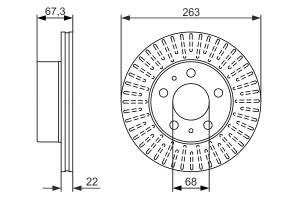 0986479480 BOSCH - TARCZA HAM. 