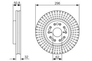 0986479485 BOSCH - TARCZA HAM. 