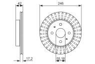 0986479769 BOSCH - TARCZA HAM. DAIHATSU CPEN/SIRION/YRV 02-, SUBARU LUSTY 07-
