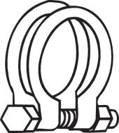 250-453 BOSAL - OBEJMA RURY TŁUMIKA M8 53mm, OPASKA ZACISKOWA, TO NIE SĄ WYMIENNE