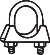 250-845 BOSAL - OBEJMA RURY UKŁADU WYDECHOWEGO KPL. OPEL CENA ZA SZTUKĘ , PAKOWANE PO 10 SZT.