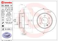 08.9509.11 BREMBO - TARCZA HAM. TYLNA UV VW CRAFTER 06- TYŁ
