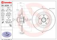 08.A239.17 BREMBO - TARCZA HAM. ŁOŻYSKO(ZEST. 1 SZT) RENAULT TYŁ