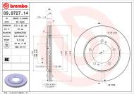 09.9727.14 BREMBO - TARCZA HAM. PRZEDNIA SUZUKI GRAND VITARA 98-05
