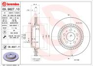 09.9827.11 BREMBO - TARCZA HAM. TYLNA UV VOLVO XC90 02- TYŁ WEN.