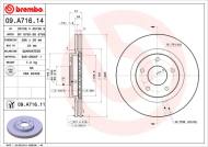 09.A716.11 BREMBO - TARCZA HAM. PRZEDNIA UV NISSAN QASHQAI 07-