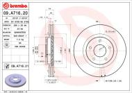 09.A716.21 BREMBO - TARCZA HAM. PRZEDNIA UV NISSAN XTRAIL 07-