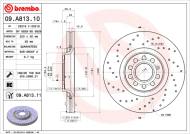 09.A813.11 BREMBO - TARCZA HAM. PRZEDNIA UV AUDI A4 00-07 PRZÓD
