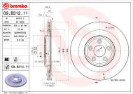 09.B312.11 BREMBO - TARCZA HAM. TYLNA UV JAGUAR XK 06- TYŁ
