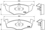 P85025 BREMBO - KLOCKI HAM. PRZEDNIE VW POLO 96-01