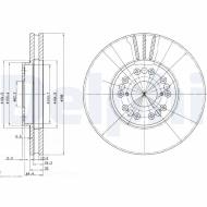 BG2829 DELPHI - TARCZA HAM. LEXUS GS300. GS400. GS430. IS200. IS300. LS400. SC300. SC400