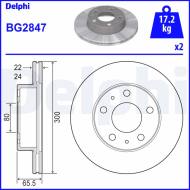 BG2847 DELPHI - TARCZA HAM. PRZEDNIA 1.8T ?300*24
