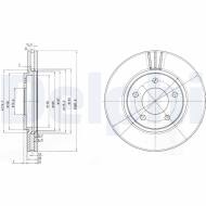 BG3715 DELPHI - TARCZA HAM. PRZEDNIA