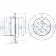 BG3884 DELPHI - TARCZA HAM. PRZEDNIA 1.0 16V /1.2 16V 253X17