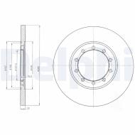 BG4075 DELPHI - TARCZA HAM. TYLNA 280X16 FORD TRANSIT 06-