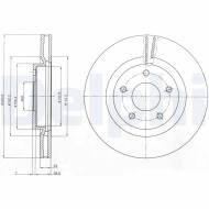 BG4109C DELPHI - TARCZA HAM. NISSAN NISSAN QASHQAI, X-TRAIL