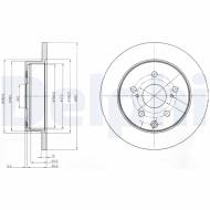 BG4115 DELPHI - TARCZA HAM. Toyota TOYOTA RAV4