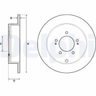 BG4161C DELPHI - TARCZA HAM. CITROEN/MITSUBISHI/PEUGEOT CITRO?N C-CROSSER / MITSUBISHI OU