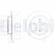 BG4188 DELPHI - TARCZA HAM. TYLNA OPEL INSIGNIA 16 2008>