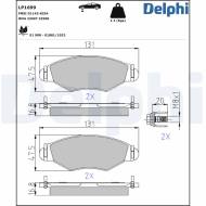LP1699 DELPHI - KLOCKI HAM. PRZEDNIE 1.4 ABS,1.9D