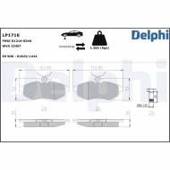 LP1716 DELPHI - KLOCKI HAM. PRZEDNIE 1.1,1.4,1.6 16V,1.4 HDI 16V TARCZE NIE WENTYLOWANE